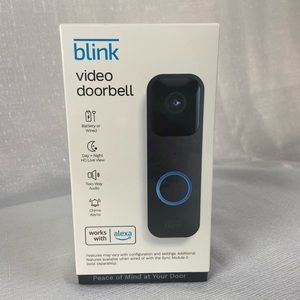 Bling video doorbell works with Alexa day plus night HD view two way audio